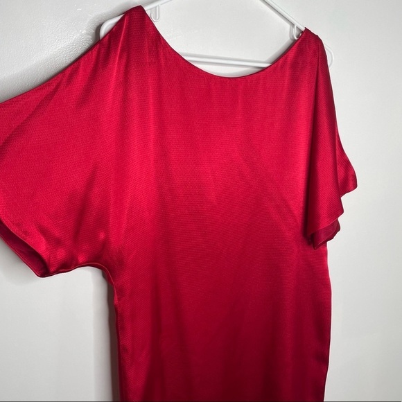 Aidan by Aidan Mattox Satin Cold Shoulder Mini Dress - Picture 2 of 13